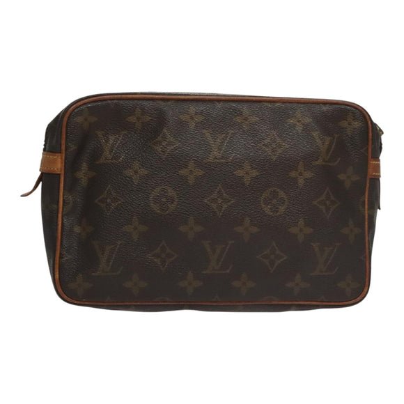 LOUIS VUITTON Monogram Compiegne 23 Clutch Bag M51847 LV Auth ar13165