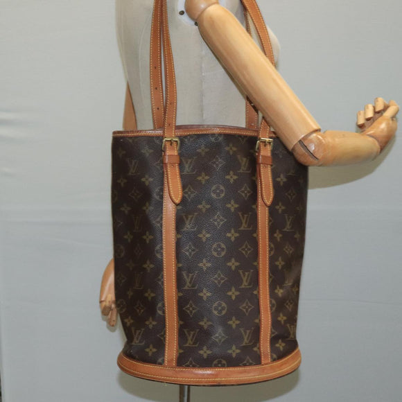 LOUIS VUITTON Monogram Bucket GM Shoulder Bag M42236 LV Auth ar13170