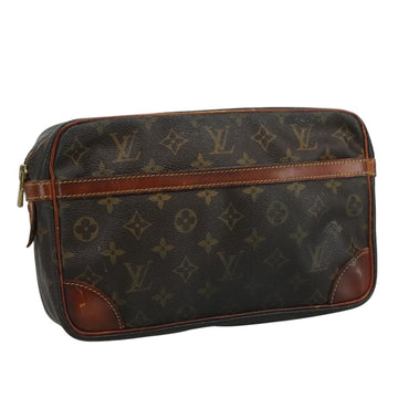 LOUIS VUITTON Monogram Compiegne 28 Clutch Bag M51845 LV Auth ar13177