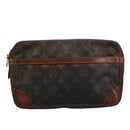 LOUIS VUITTON Monogram Compiegne 28 Clutch Bag M51845 LV Auth ar13177-13