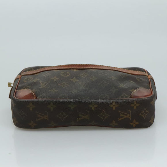 LOUIS VUITTON Monogram Compiegne 28 Clutch Bag M51845 LV Auth ar13177