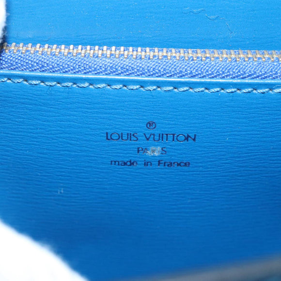 LOUIS VUITTON Epi Malesherbes Hand Bag Blue M52375 LV Auth ar13185