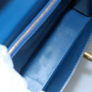 LOUIS VUITTON Epi Malesherbes Hand Bag Blue M52375 LV Auth ar13185-9