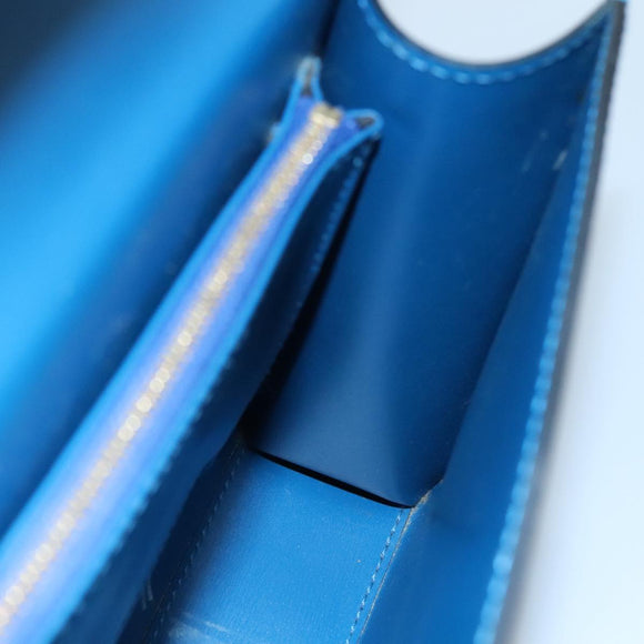 LOUIS VUITTON Epi Malesherbes Hand Bag Blue M52375 LV Auth ar13185