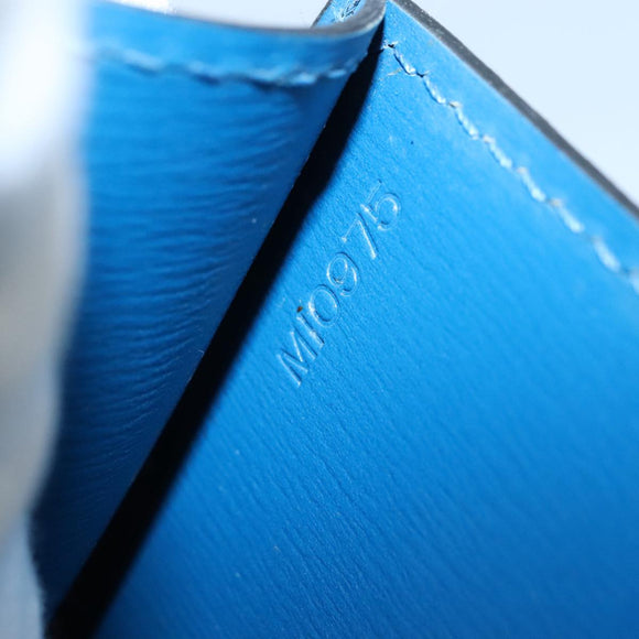 LOUIS VUITTON Epi Malesherbes Hand Bag Blue M52375 LV Auth ar13185