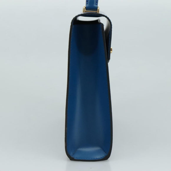 LOUIS VUITTON Epi Malesherbes Hand Bag Blue M52375 LV Auth ar13185