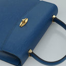LOUIS VUITTON Epi Malesherbes Hand Bag Blue M52375 LV Auth ar13185-6