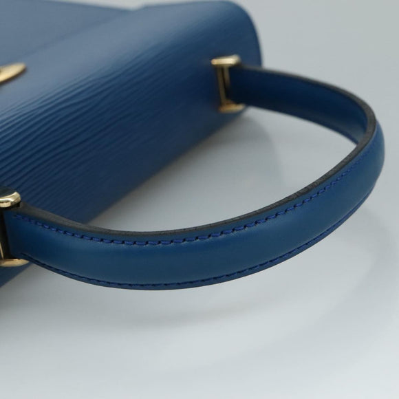 LOUIS VUITTON Epi Malesherbes Hand Bag Blue M52375 LV Auth ar13185