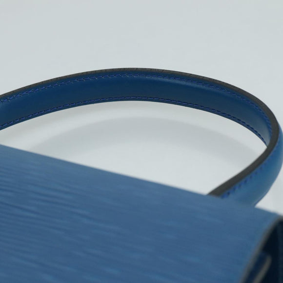 LOUIS VUITTON Epi Malesherbes Hand Bag Blue M52375 LV Auth ar13185