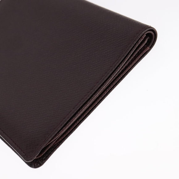 LOUIS VUITTON Damier Graphite Taiga Card Case Wallet 2 Set LV Auth ar13188