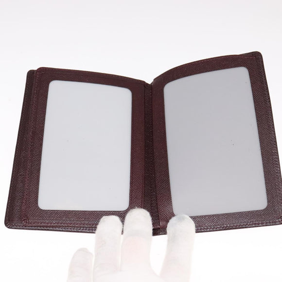 LOUIS VUITTON Damier Graphite Taiga Card Case Wallet 2Set LV Auth ar13188