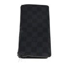 LOUIS VUITTON Damier Graphite Taiga Card Case Wallet 2 Set LV Auth ar13188-2