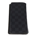 LOUIS VUITTON Damier Graphite Taiga Card Case Wallet 2Set LV Auth ar13188-3