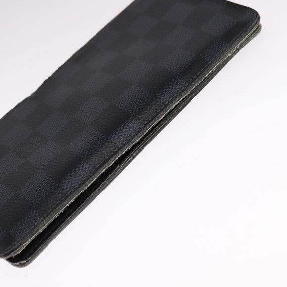 LOUIS VUITTON Damier Graphite Taiga Card Case Wallet 2 Set LV Auth ar13188