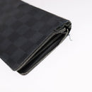 LOUIS VUITTON Damier Graphite Taiga Card Case Wallet 2Set LV Auth ar13188-5