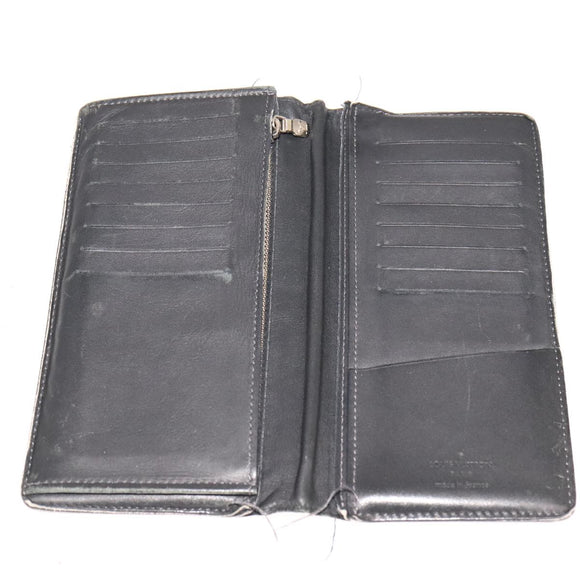 LOUIS VUITTON Damier Graphite Taiga Card Case Wallet 2Set LV Auth ar13188