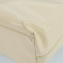 PRADA Hand Bag Patent leather Beige Auth ar13198-9