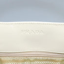 PRADA Hand Bag Patent leather Beige Auth ar13198-10