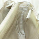 PRADA Hand Bag Patent leather Beige Auth ar13198-19
