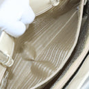 PRADA Hand Bag Patent leather Beige Auth ar13198-20