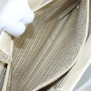 PRADA Hand Bag Patent leather Beige Auth ar13198-21