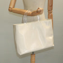 PRADA Hand Bag Patent leather Beige Auth ar13198-23