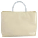 PRADA Hand Bag Patent leather Beige Auth ar13198-2