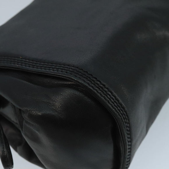 LOEWE Shoulder Bag Leather Black Auth ar13208