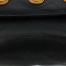 LOEWE Shoulder Bag Leather Black Auth ar13208-17