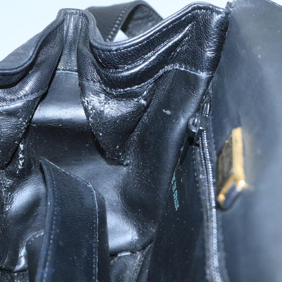 LOEWE Shoulder Bag Leather Black Auth ar13208