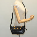 LOEWE Shoulder Bag Leather Black Auth ar13208-22