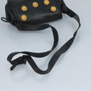 LOEWE Shoulder Bag Leather Black Auth ar13208-7