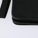 MCM Vicetos Logogram Clutch Bag PVC Black Gold Auth ar13233-15