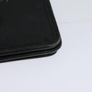 MCM Vicetos Logogram Clutch Bag PVC Black Gold Auth ar13233-16