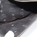 MCM Vicetos Logogram Clutch Bag PVC Black Gold Auth ar13233-12