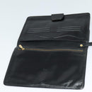 MCM Vicetos Logogram Clutch Bag PVC Black Gold Auth ar13233-11