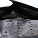 MCM Vicetos Logogram Clutch Bag PVC Black Gold Auth ar13233-23