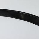 BVLGARI Belt Canvas Leather 33.5""-35.4"" Black Auth ar13234-11