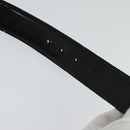 BVLGARI Belt Canvas Leather 33.5""-35.4"" Black Auth ar13234-12