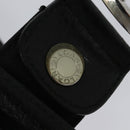 BVLGARI Belt Canvas Leather 33.5""-35.4"" Black Auth ar13234-14