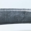 BVLGARI Belt Canvas Leather 33.5""-35.4"" Black Auth ar13234-16