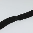 BVLGARI Belt Canvas Leather 33.5""-35.4"" Black Auth ar13234-4