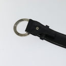 BVLGARI Belt Canvas Leather 33.5""-35.4"" Black Auth ar13234-8