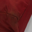 PRADA Hand Bag Nylon Red Silver Auth ar13253-9