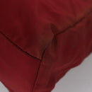 PRADA Hand Bag Nylon Red Silver Auth ar13253-14