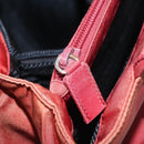 PRADA Hand Bag Nylon Red Silver Auth ar13253-25