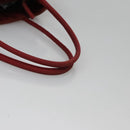 PRADA Hand Bag Nylon Red Silver Auth ar13253-7