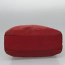 PRADA Hand Bag Nylon Red Silver Auth ar13253-5