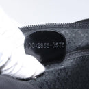 GUCCI Bamboo Hand Bag Nylon Black Silver 000 2865 0575 Auth ar13254-12