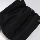 GUCCI Bamboo Hand Bag Nylon Black Silver 000 2865 0575 Auth ar13254-6
